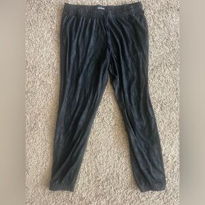 Express: black suede-like joggers
